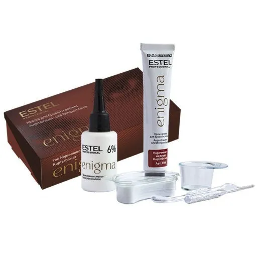 ESTEL PROFESSIONAL Краска для бровей и ресниц, коричнево-медный / Enigma, фото 5