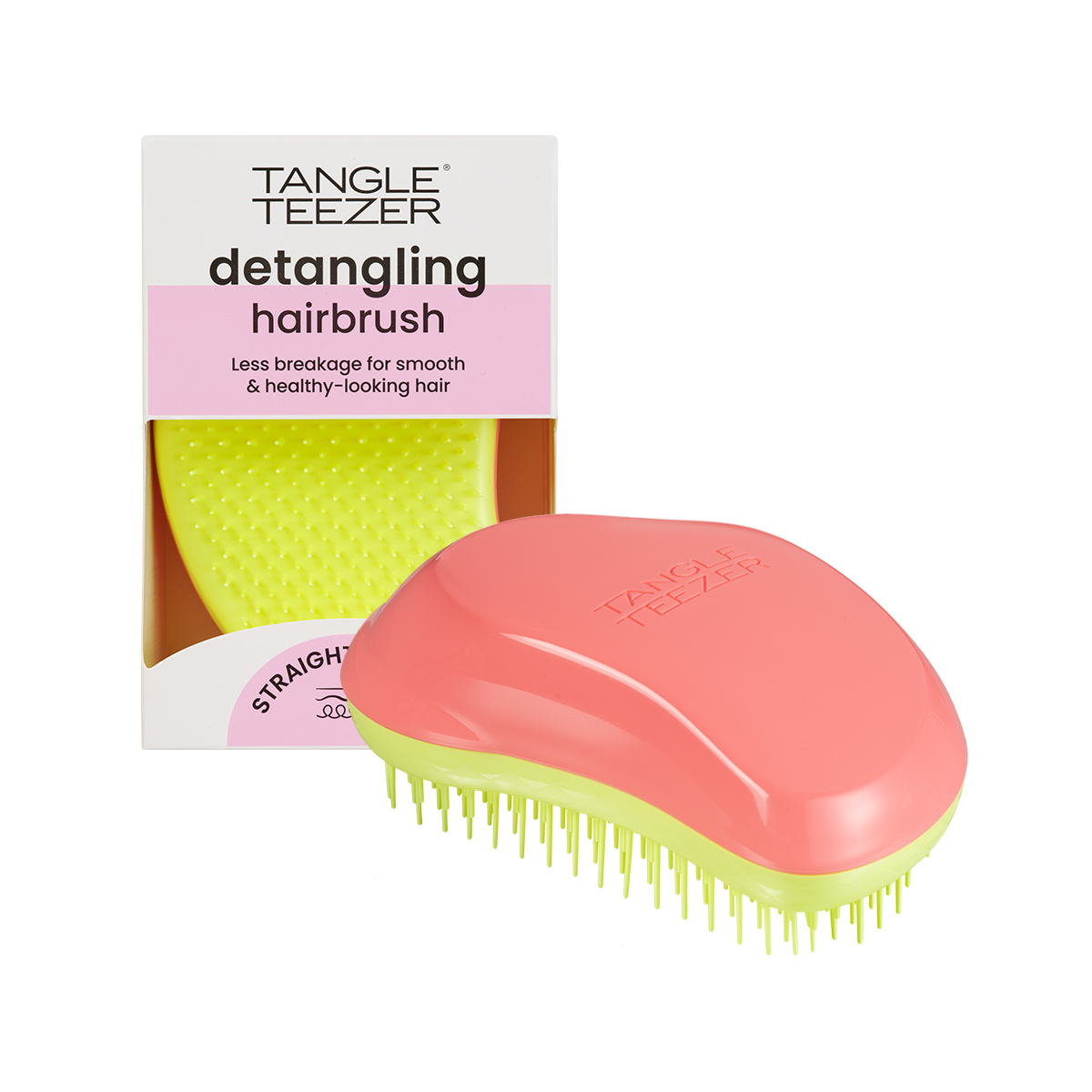 TANGLE TEEZER Расческа для волос / The Original Salmon Pink & Hyper Yellow, фото 10