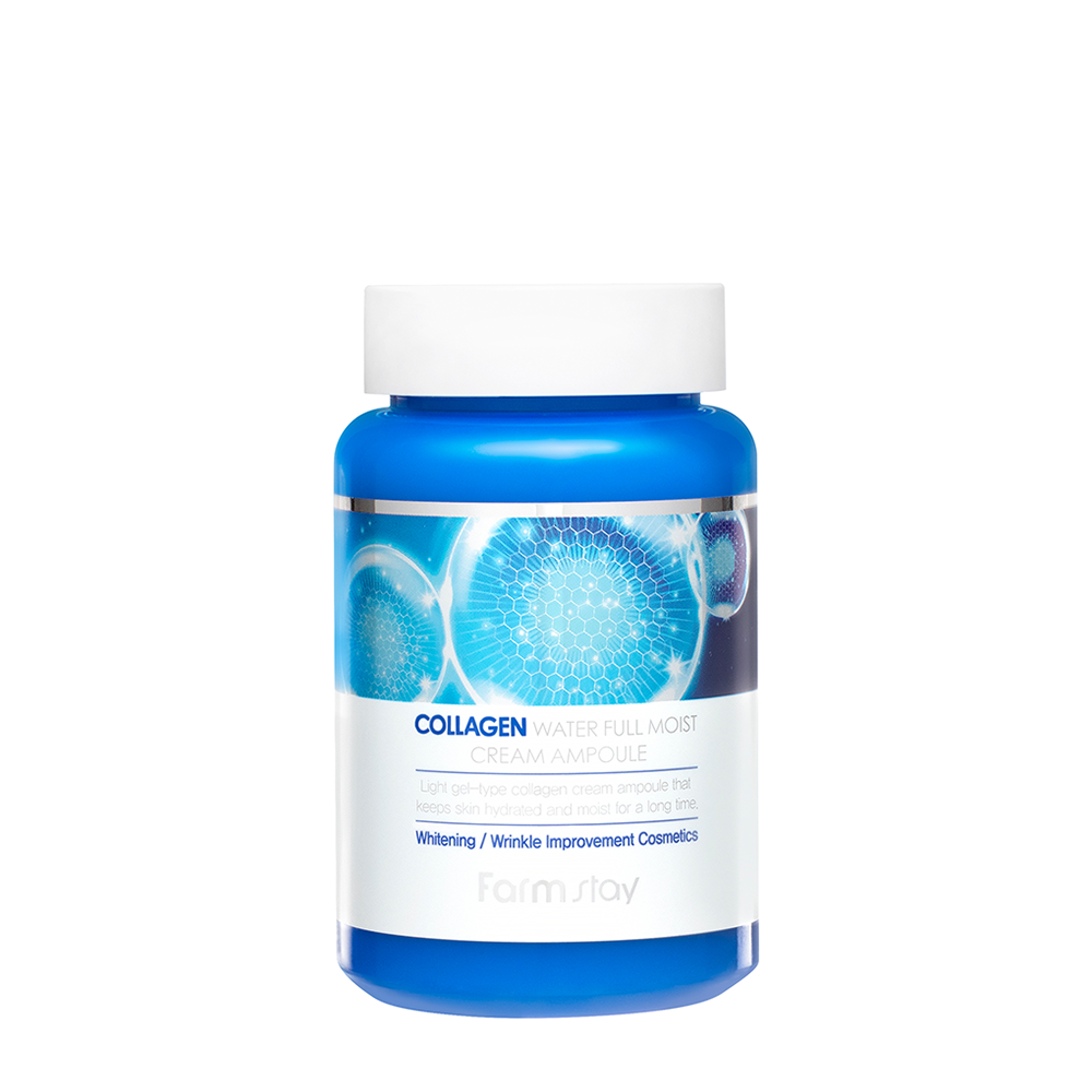FARMSTAY Сыворотка интенсивно увлажняющая для лица с коллагеном / Collagen Water Full Moist Cream Ampoule 250 мл, фото 1