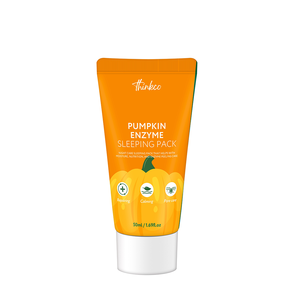 THINKCO Крем-маска ночная для лица энзимная с экстрактом тыквы / Thinkco Pumpkin Enzyme Sleeping 50 мл, фото 1