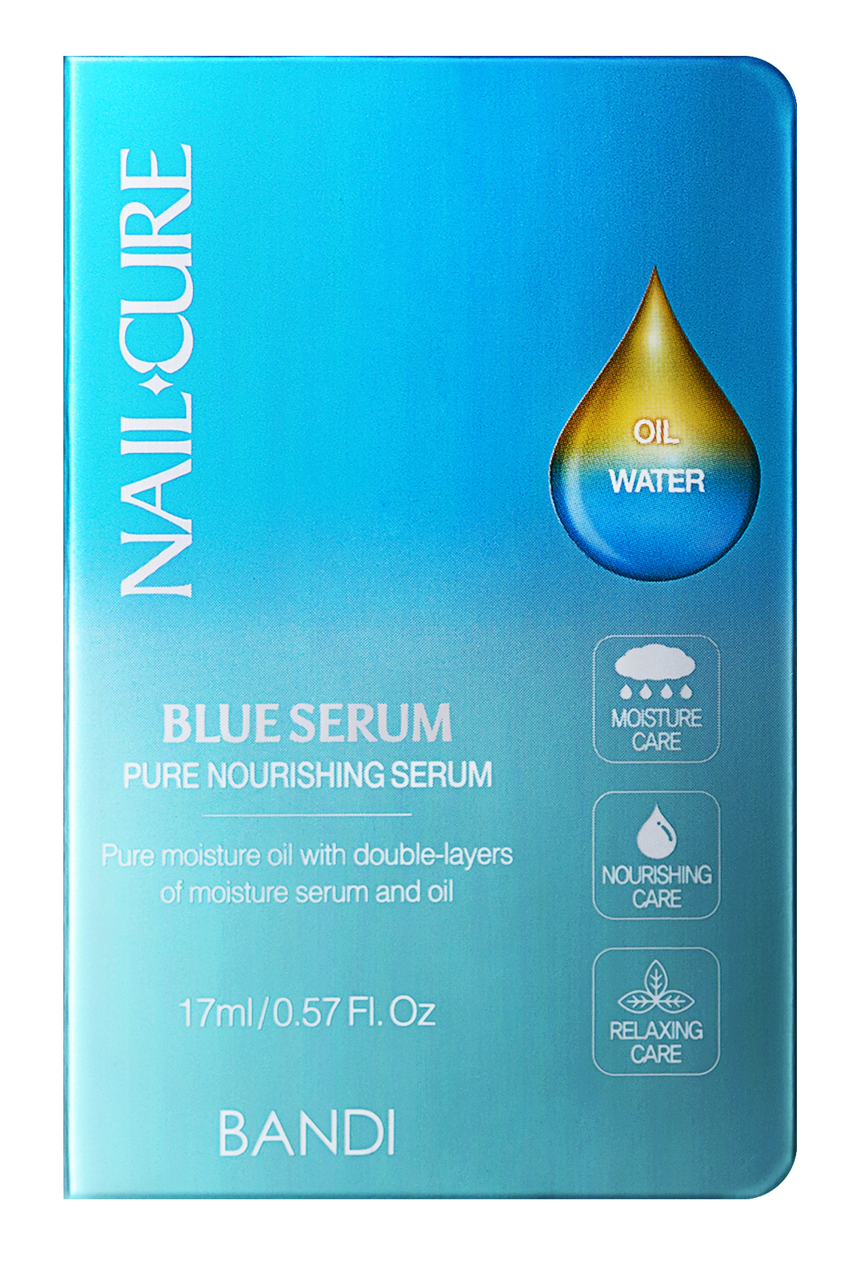 BANDI Сыворотка питательная для ногтей Мощь океана / NAIL CURE  BLUE SERUM 17 мл, фото 2