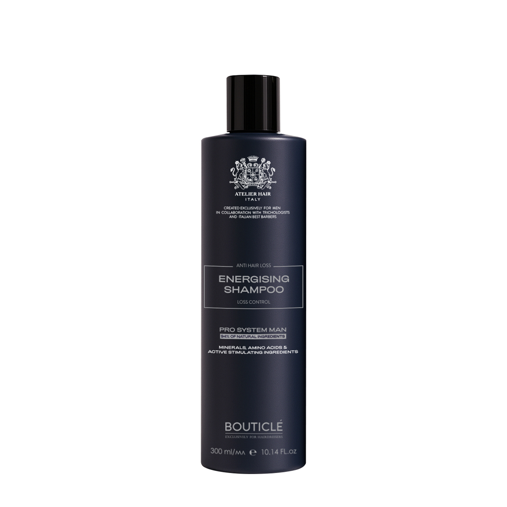 BOUTICLE Шампунь укрепляющий против выпадения волос с экстрактом мяты и сицилийского апельсина для мужчин / MAN 300 мл, фото 1