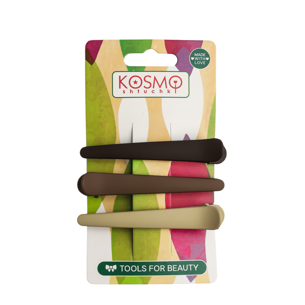 KOSMO SHTUCHKI Набор зажимов 3 шт, цвет в ассортименте / KosmoShtuchki, фото 1