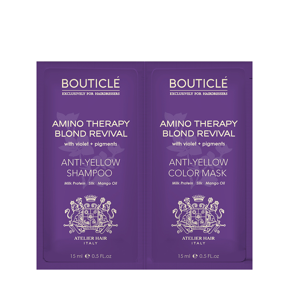 BOUTICLE Набор для волос (шампунь 15 мл + маска 15 мл) Anti-Yellow, фото 1