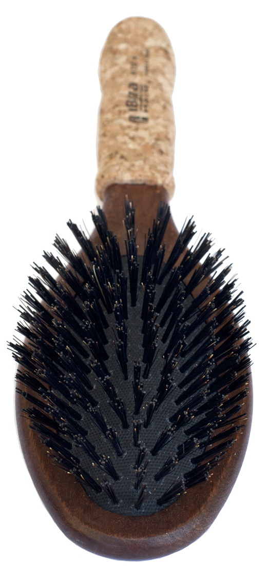 IBIZA HAIR Щетка массажная для волос, щетина кабана, фото 2