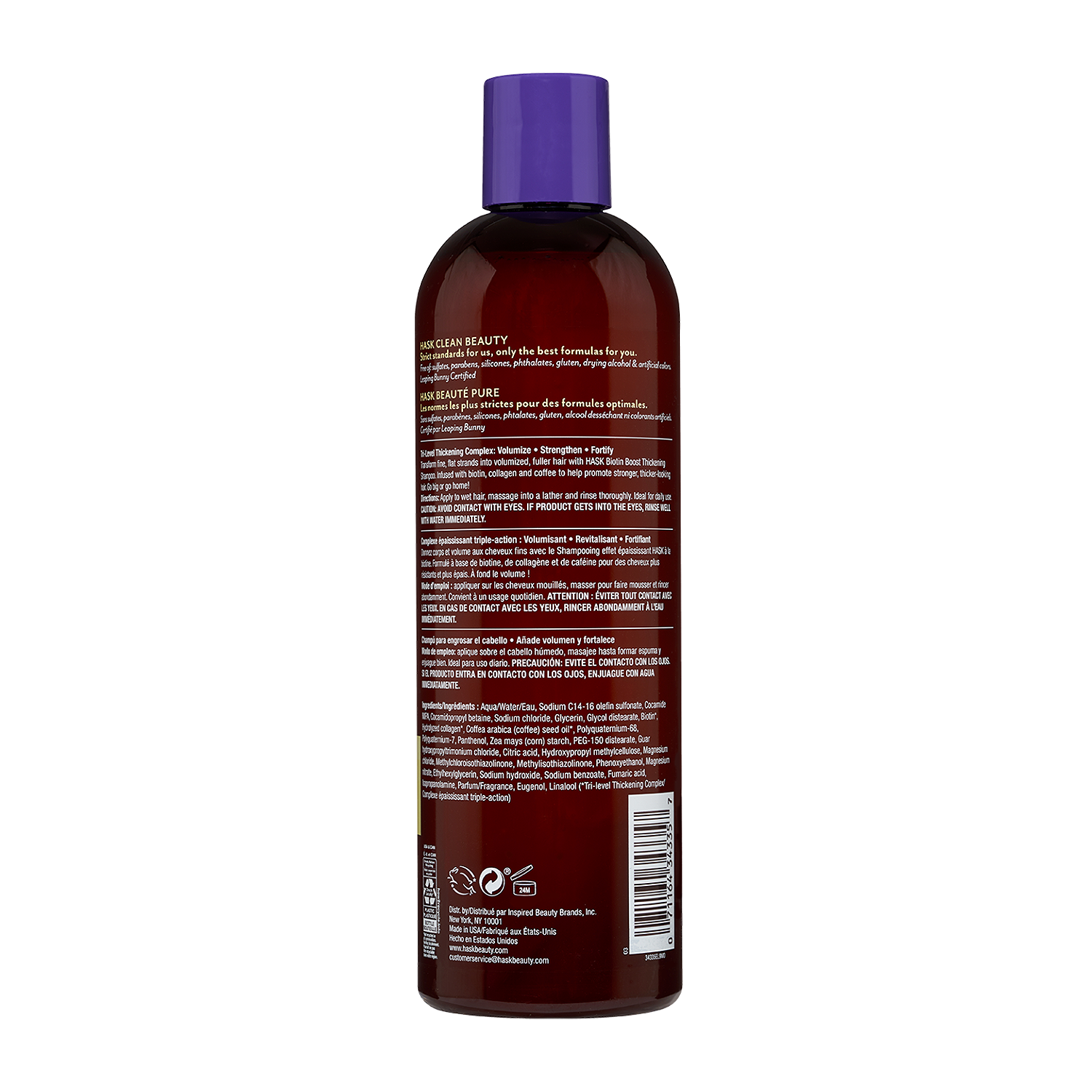 HASK Шампунь уплотняющий с биотином для тонких волос / Biotin Boost Thickening Shampoo 355 мл, фото 3