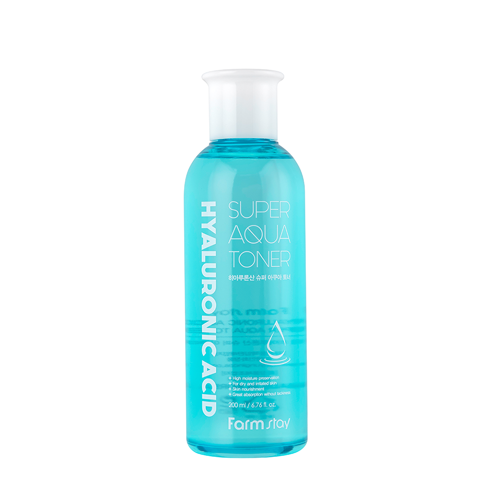 FARMSTAY Тонер интенсивно увлажняющий для лица с гиалуроновой кислотой / Hyaluronic Acid Super Aqua Toner 200 мл, фото 1
