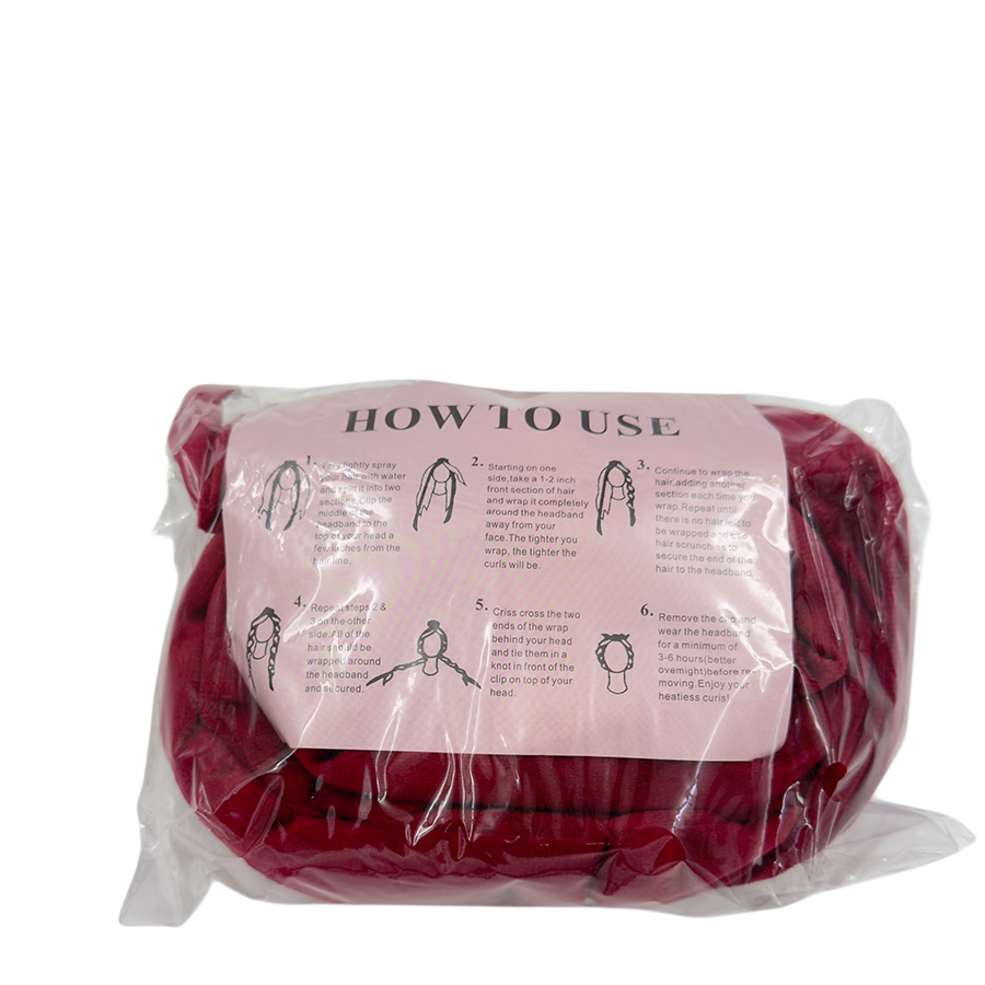 IWOU PROFESSIONAL Набор для волос (краб+бигуди текстильные ленты+резинки 2 шт), фото 6