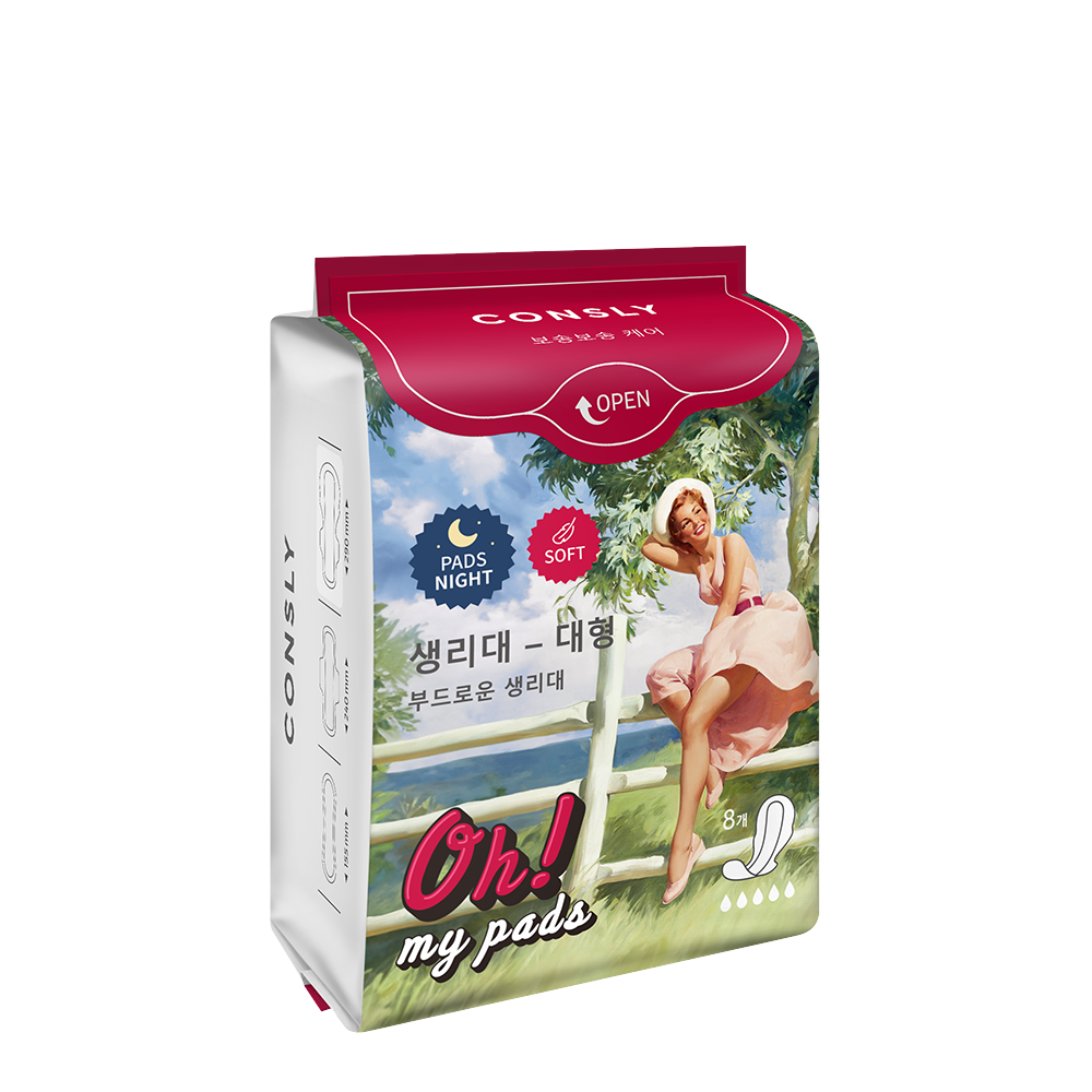 CONSLY Прокладки гигиенические ночные / Oh! My Pads Consly 8 шт, фото 2