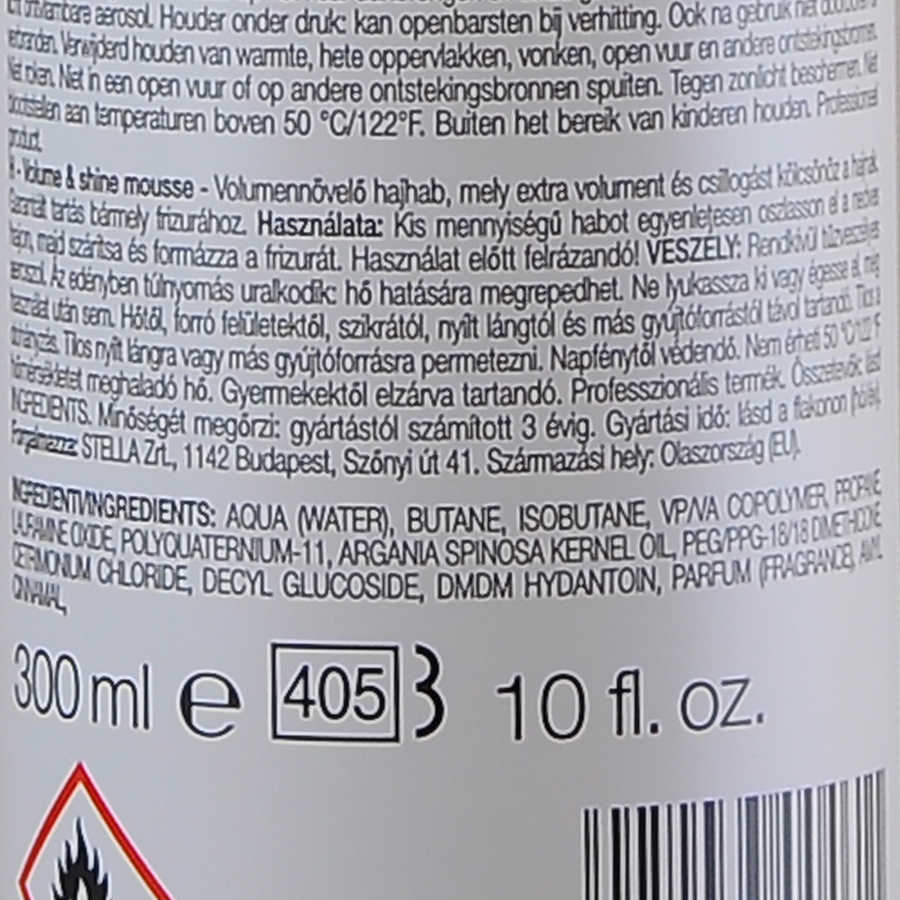 FARMAVITA Мусс сильной фиксации для придания объема и блеска / VOLUME & SHINE MOUSSE HD LIFE STYLE 300 мл, фото 4