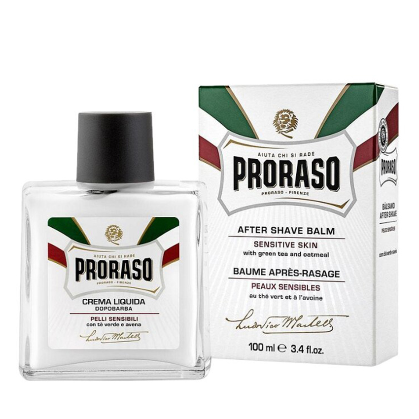 PRORASO Бальзам после бритья для чувствительной кожи с зеленым чаем и овсом 100 мл, фото 2
