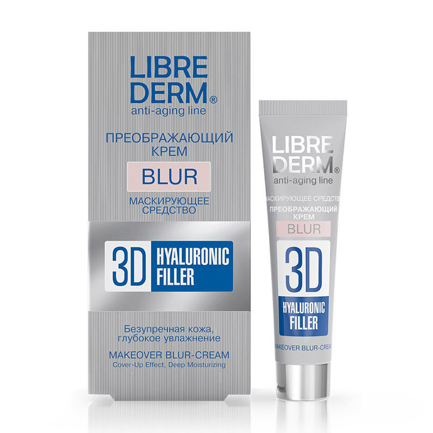 LIBREDERM Крем-blur преображающий 3D филлер для лица / HYALURONIC 15 мл, фото 2