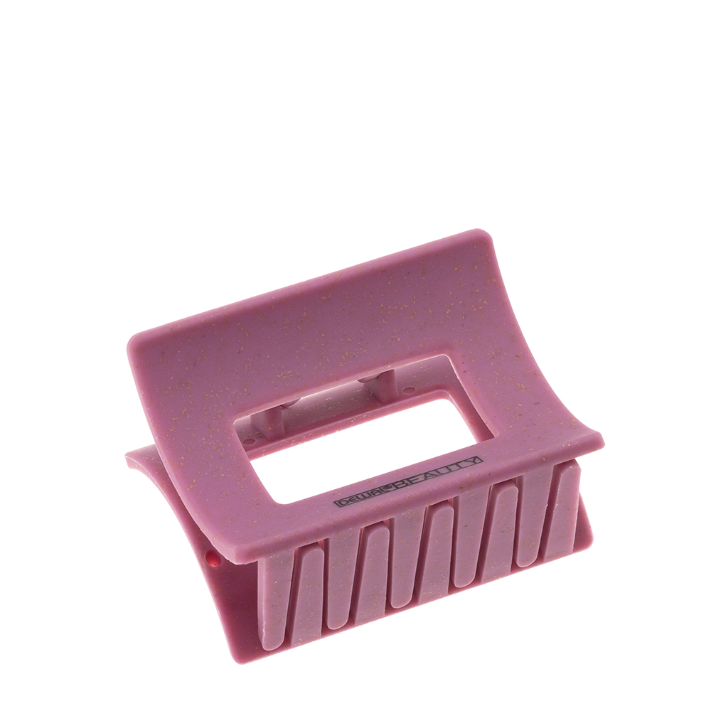 DEWAL BEAUTY Заколка-краб для волос малая, прямоугольная, ягодная 1 шт, фото 1