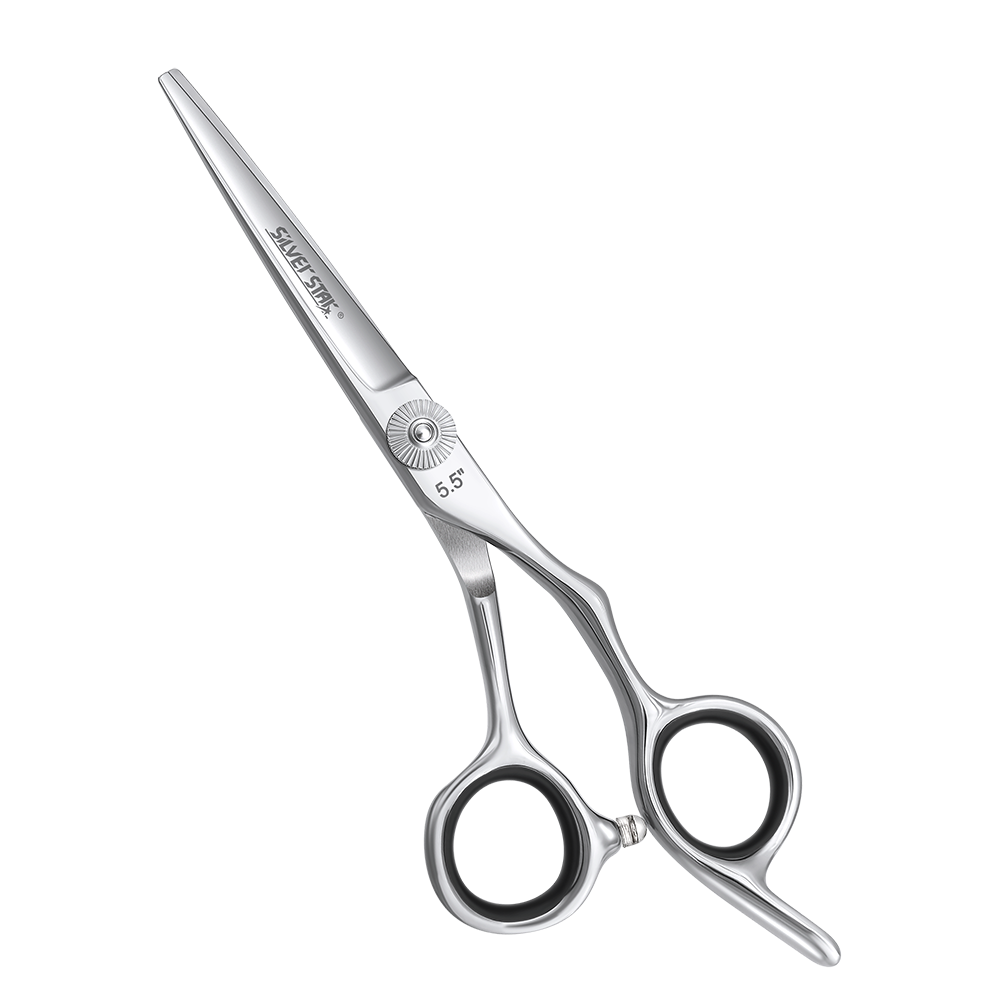 SILVER STAR Ножницы парикмахерские эргономичные, выносной винт 5,5