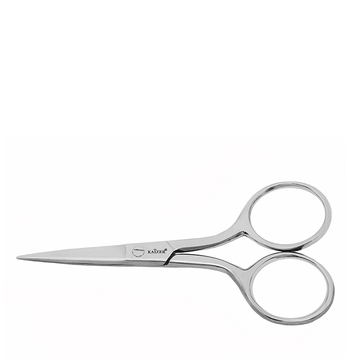 KAIZER Ножницы маникюрные, прямые, серебро, ручная алмазная заточка, фото 1