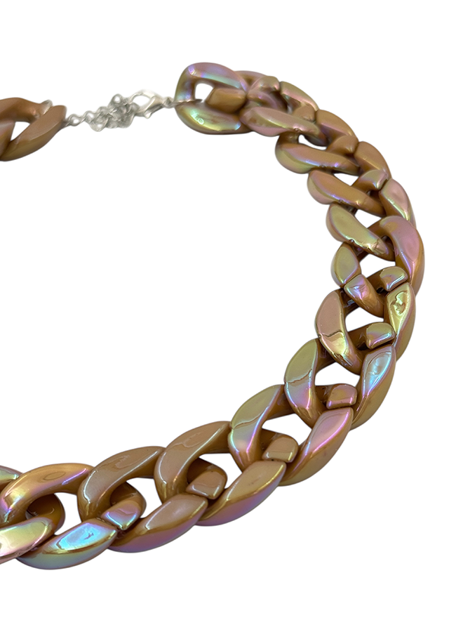 IWOU PROFESSIONAL Ожерелье Цепи глянцевая карамель, фото 2