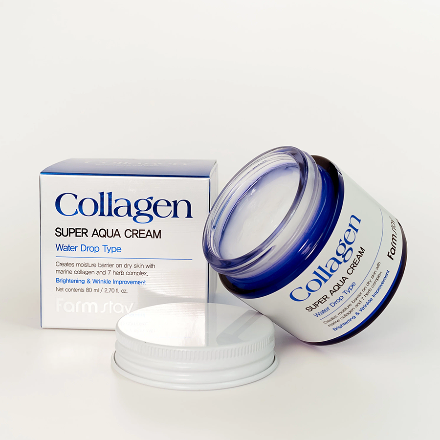 FARMSTAY Крем суперувлажняющий для лица с коллагеном / COLLAGEN SUPER AQUA CREAM 80 мл, фото 3
