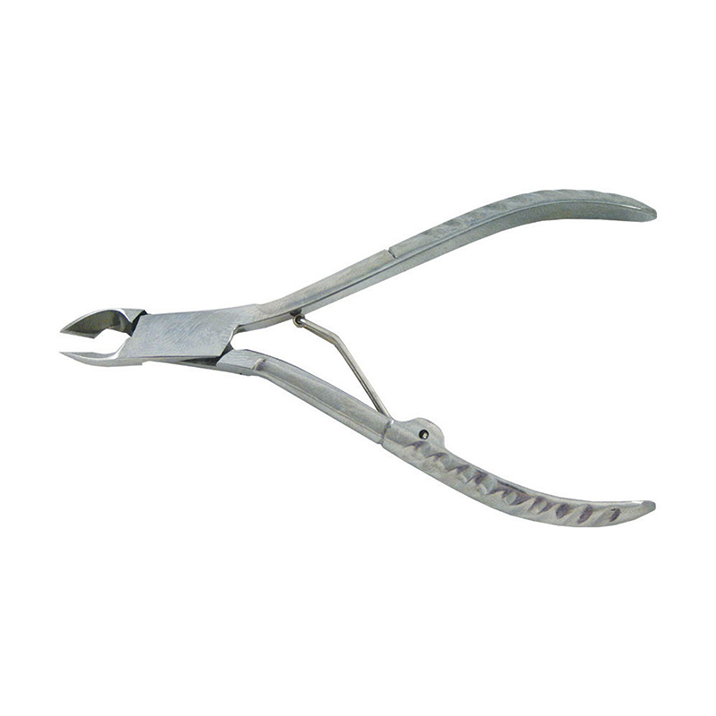 KAIZER Кусачки маникюрные, однопружинные, ручная алмазная заточка, серебро, фото 1