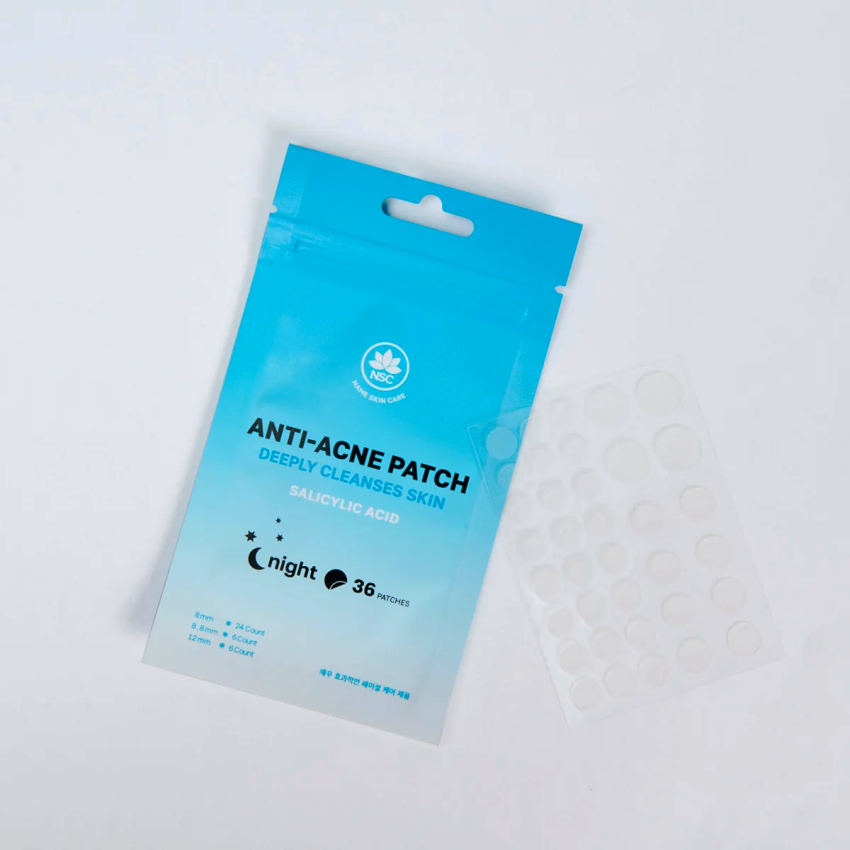 NAME SKIN CARE Патчи ночные от прыщей с салициловой кислотой / Anti-Acne NIGHT Patch Salicylic Acid Deeply Cleanses Skin 36 шт, фото 2