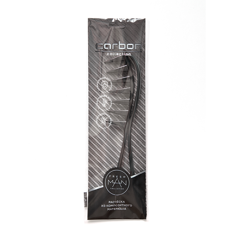 FRESHMAN Расческа для густых и вьющихся волос / Collection Carbon, фото 4