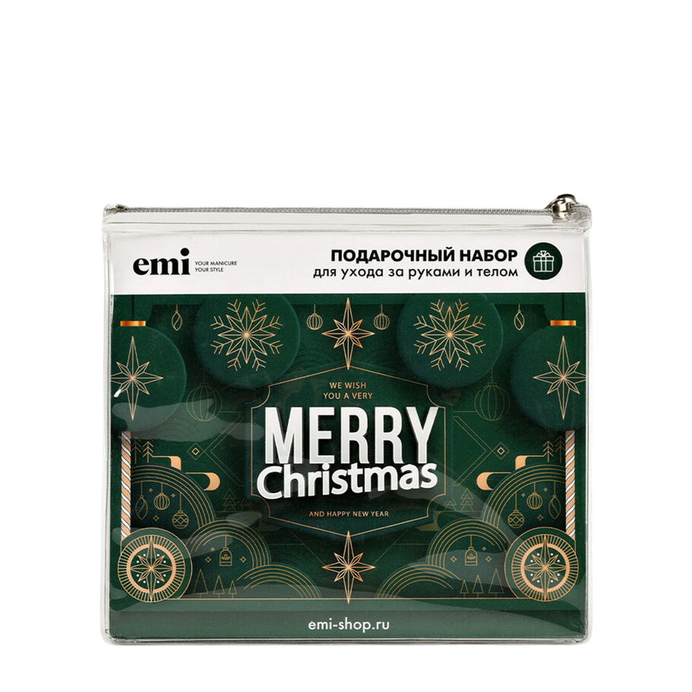 E.MI Набор подарочный для ухода за руками и телом (свеча 30 гр + скраб  100 гр + масло 6 мл) EMI, фото 1