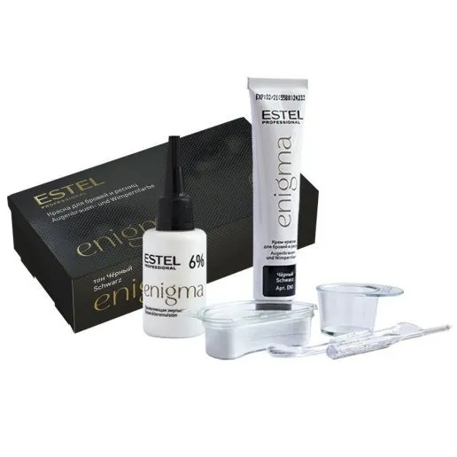 ESTEL PROFESSIONAL Краска для бровей и ресниц, черный / Enigma, фото 3