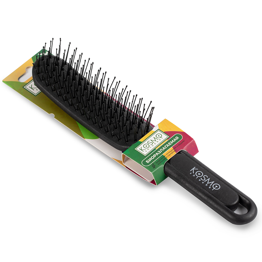 KOSMO SHTUCHKI Расческа прямая, черная / KOSMO SHTUCHKI, фото 2