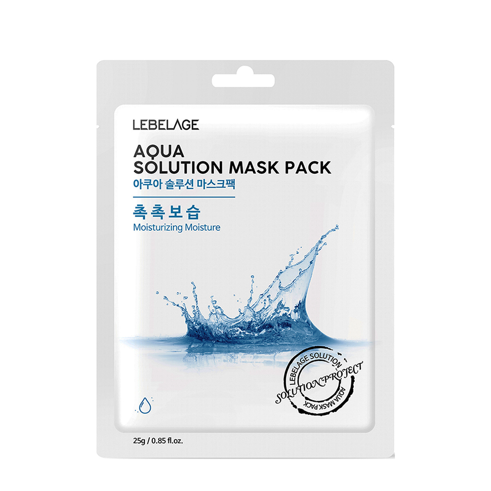 LEBELAGE Маска тканевая для лица Морская вода / Lebelage Aqua Solution Mask Pack 25 гр, фото 1