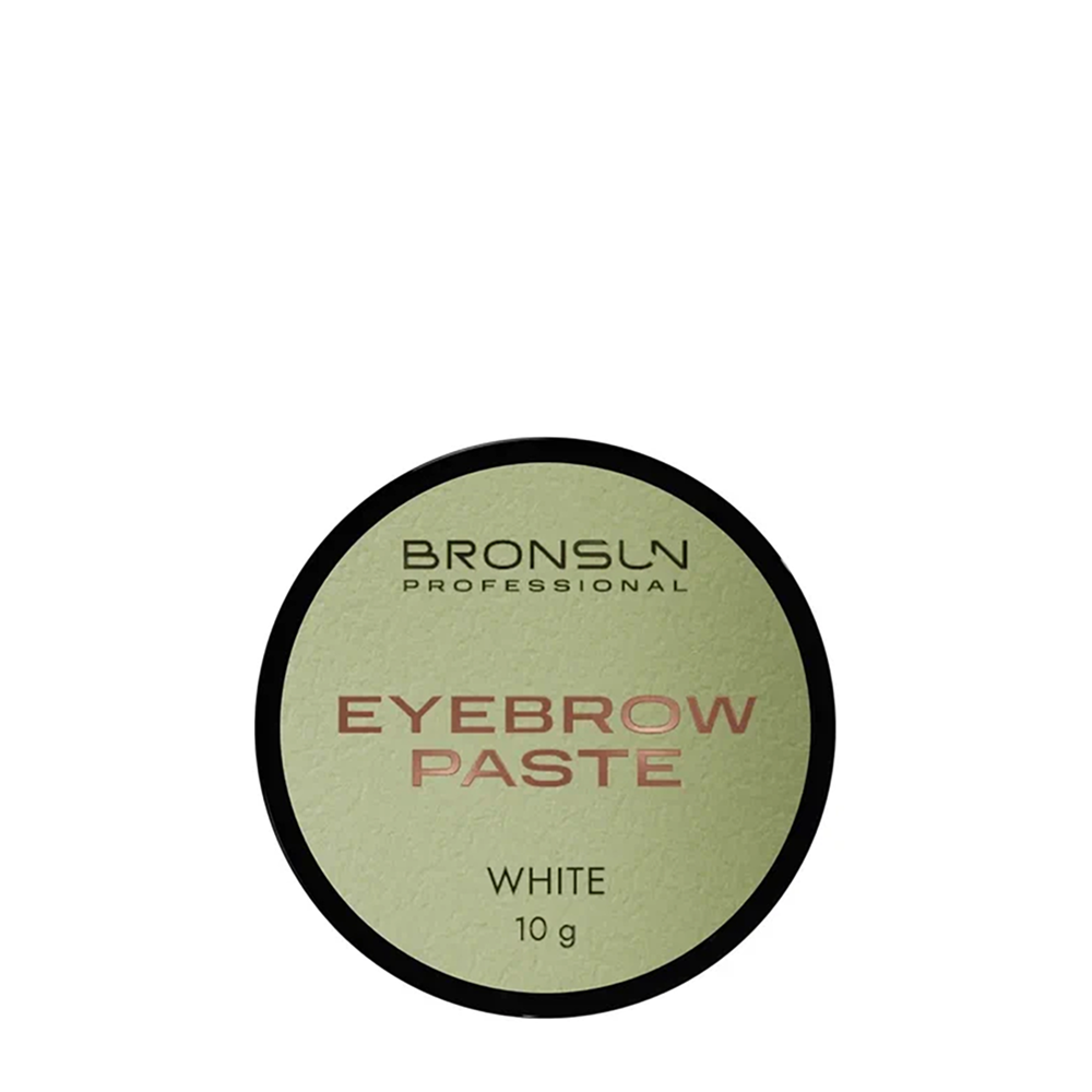 BRONSUN Паста для бровей, белый / Eyebrow Paste WHITE 10 гр, фото 1