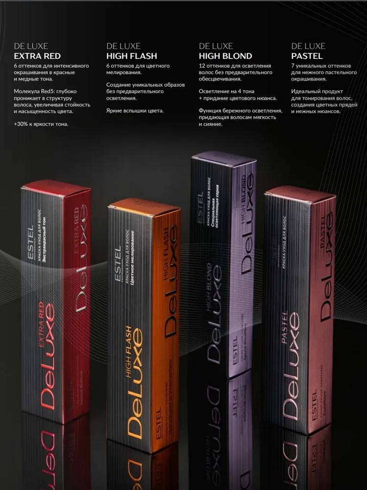 ESTEL PROFESSIONAL 7/47 краска для волос, русый медно-коричневый / DELUXE 60 мл, фото 2