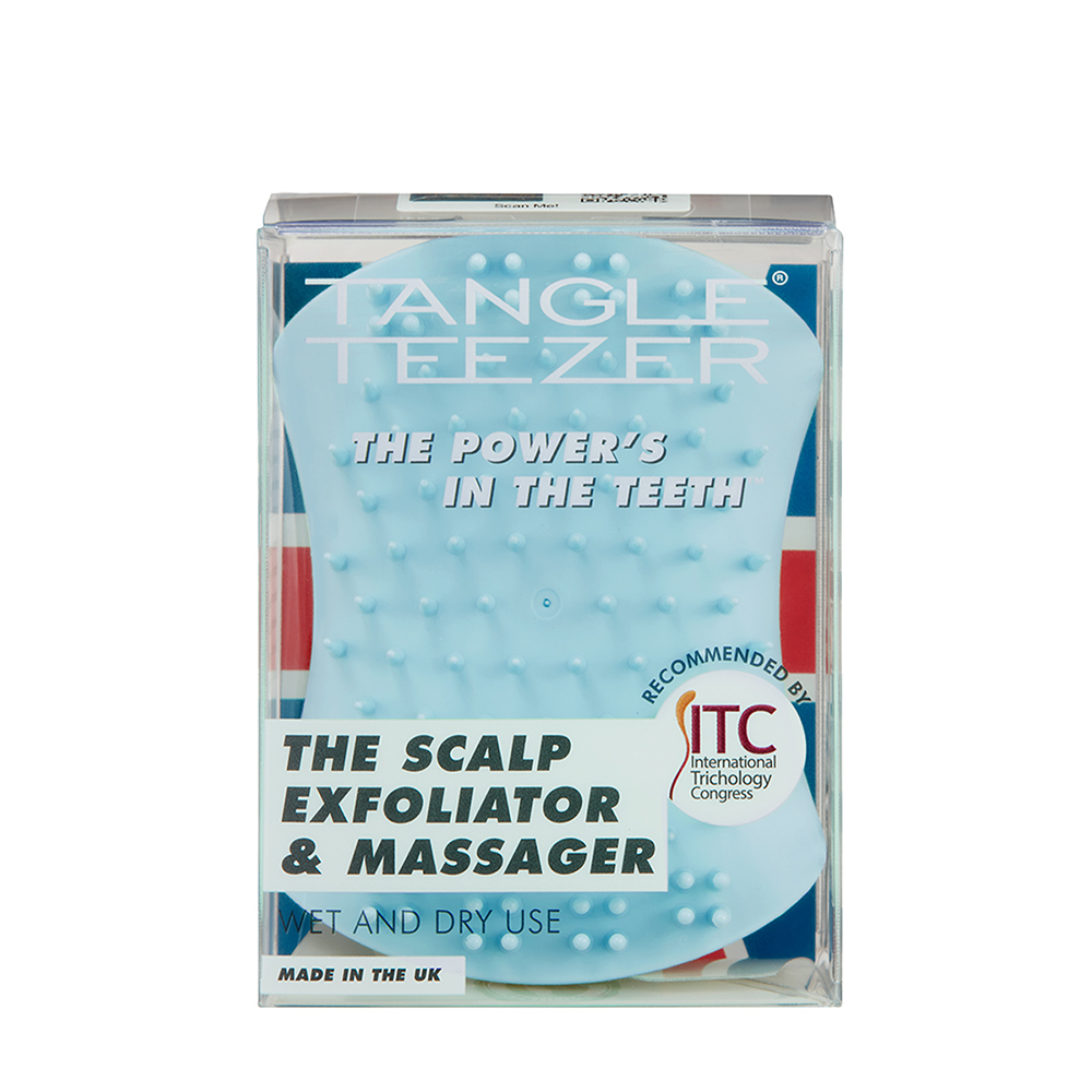 TANGLE TEEZER Щетка для массажа головы / The Scalp Exfoliator and Massager Seafoam Blue, фото 4
