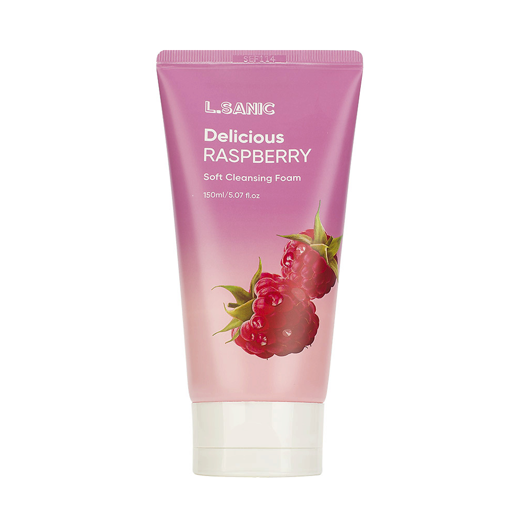 L.SANIC Пенка для умывания очищающая с экстрактом малины / L.Sanic 150 мл, фото 1
