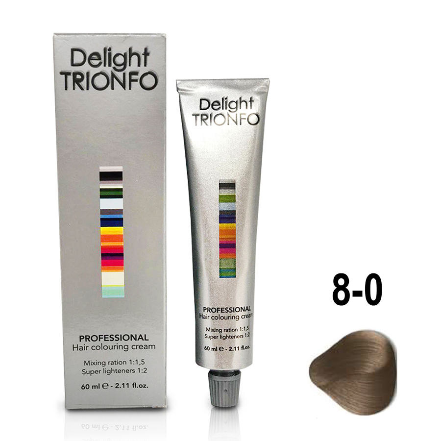 CONSTANT DELIGHT 8-0 крем-краска стойкая для волос, светло-русый натуральный / Delight TRIONFO 60 мл, фото 2