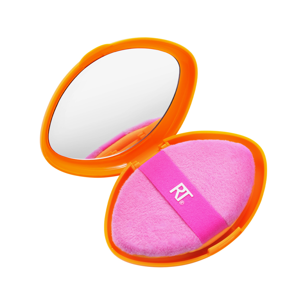 REAL TECHNIQUES Пуховка двусторонняя для пудры c футляром / Real Techniques Miracle 2-in-1 Powder Puff + Travel Case, фото 5