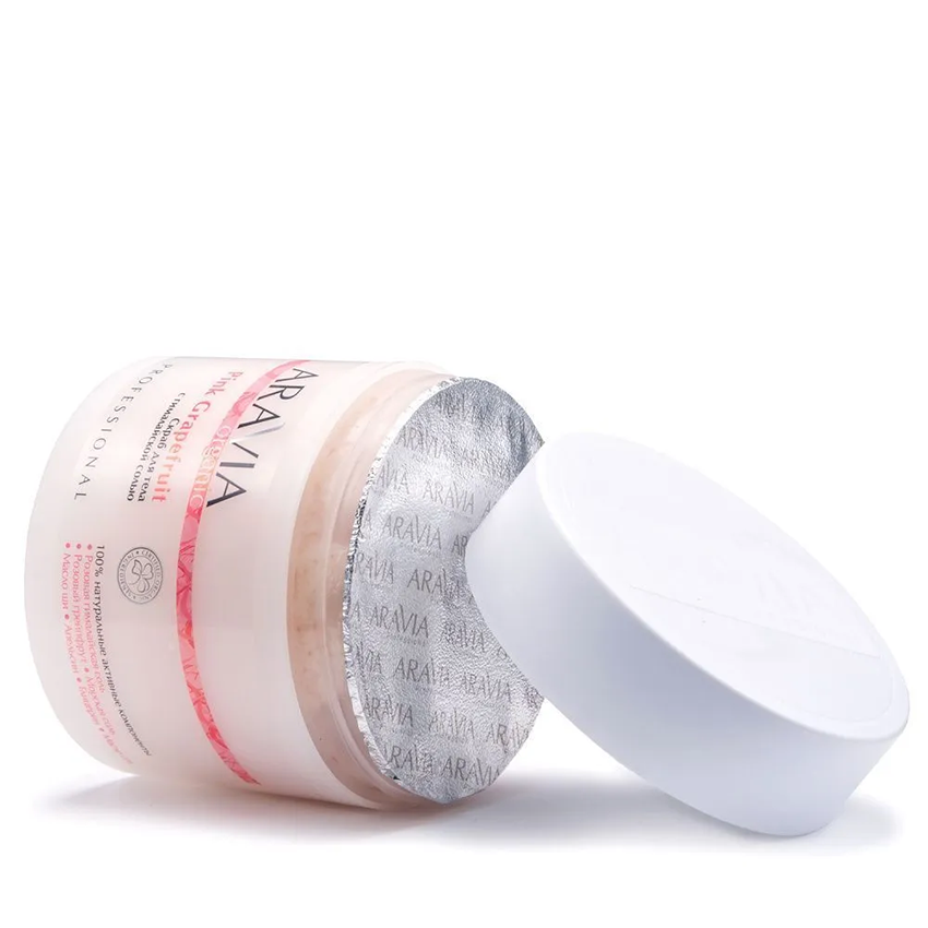 ARAVIA Professional Скраб с гималайской солью для тела / Organic Pink Grapefruit 300 мл, фото 3