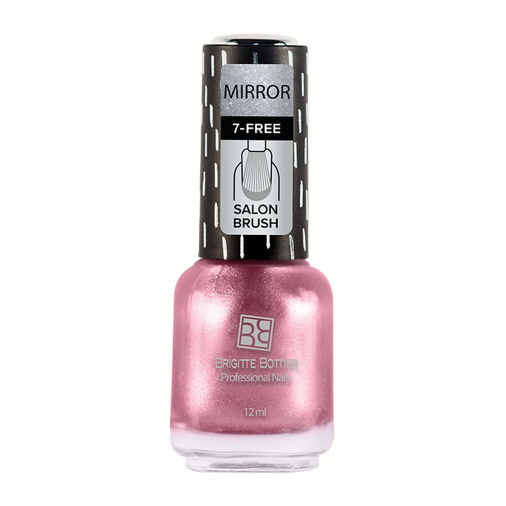BRIGITTE BOTTIER 03 лак для ногтей зеркальный, розовый / MIRROR 12 мл, фото 1