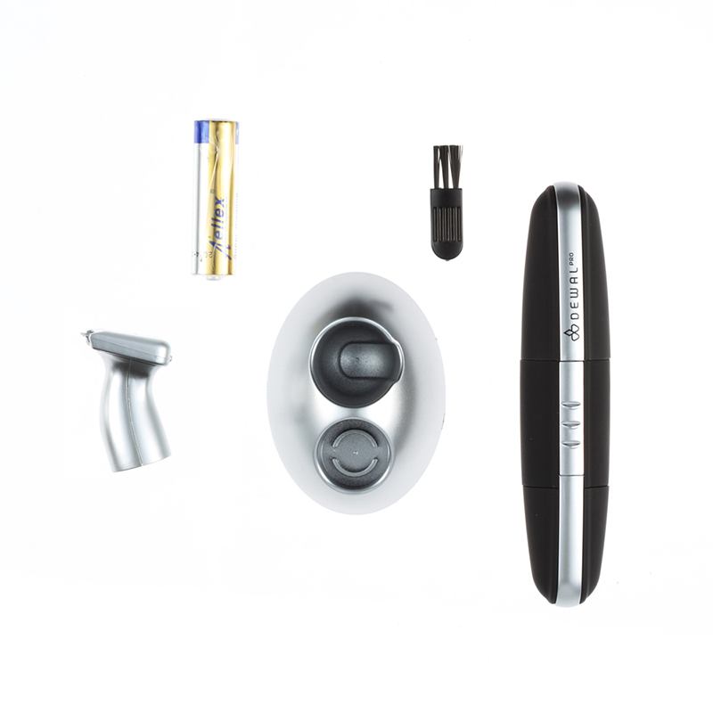 DEWAL PROFESSIONAL Машинка для стрижки в носу и ушах, 2 ножевых блока (черная), фото 10