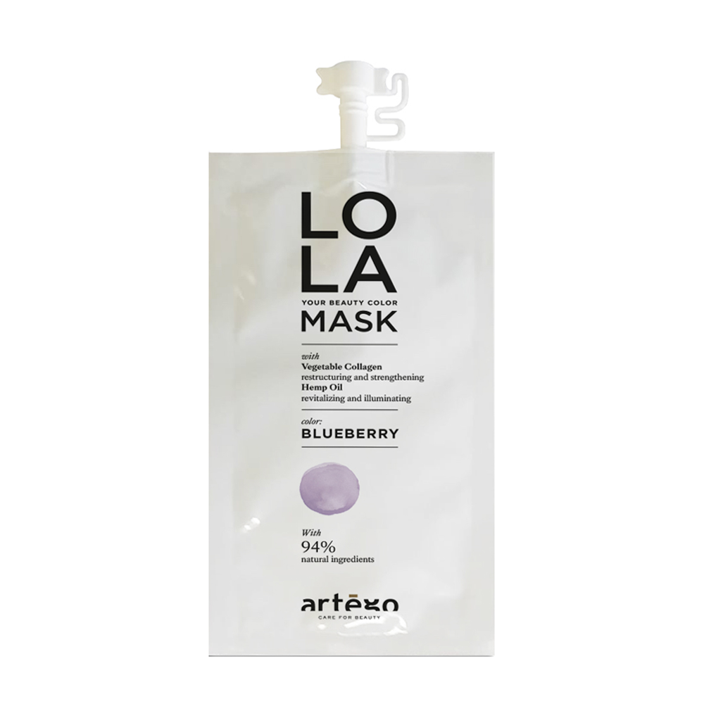 ARTEGO Маска оттеночная для волос, черника / LO LA MASK Blueberry 20 мл, фото 1