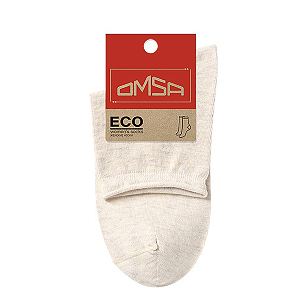 OMSA Носки с люрексом, борт руликом, Avorio Melange 39-41 / ECO 256, фото 1