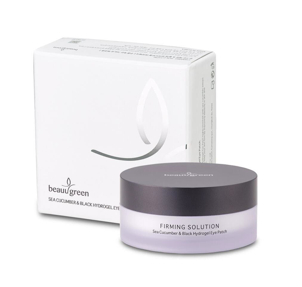 BEAUUGREEN Патчи гидрогелевые с экстрактом морского огурца и пудрой черного жемчуга для глаз / Hydrogel Sea Cucumber & Black EYE PATCH, premium pack 60 шт, фото 1