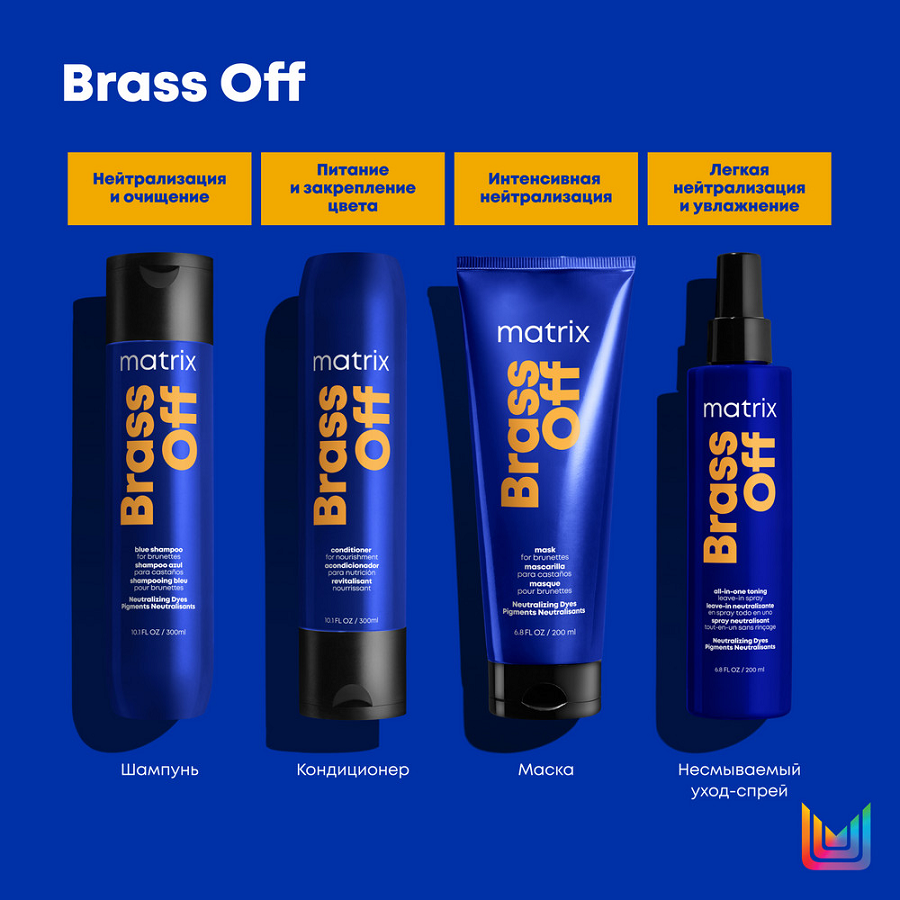 MATRIX Шампунь для нейтрализации желтизны у блондинок 5-8 уровней тона Холодный блонд / TR BRASS OFF 300 мл, фото 5