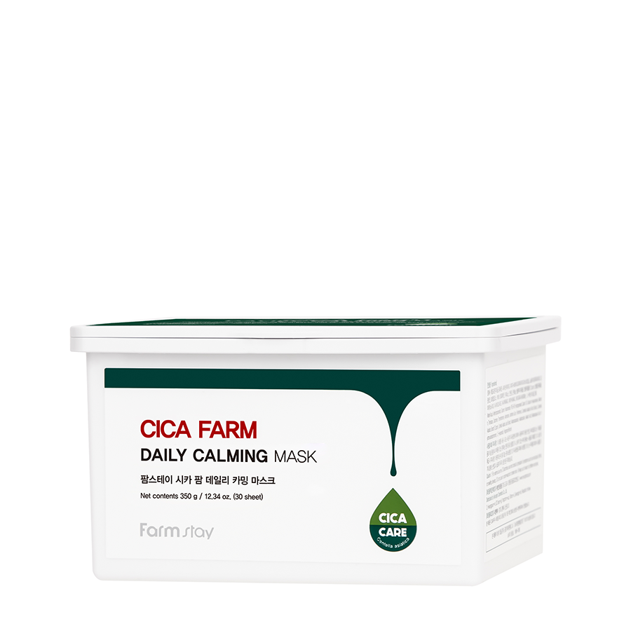 FARMSTAY Маска тканевая успокаивающая для лица с центеллой / Cica Farm Daily Calming Mask 30 шт, фото 2