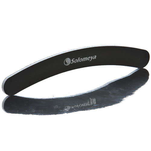 SOLOMEYA Пилка для ногтей 100/180 Бумеранг / Curved White File, фото 1