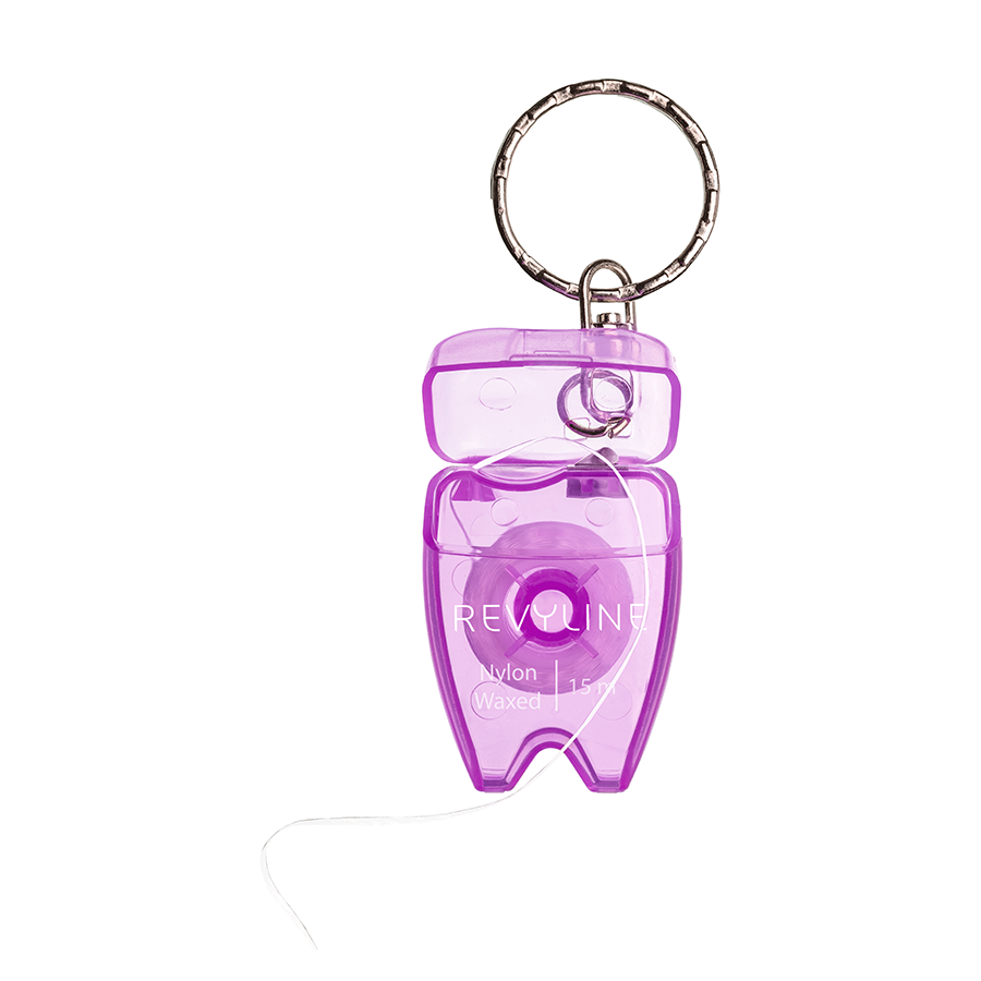 REVYLINE Нить зубная вощеная 15 м, дорожный брелок / Floss mini, фото 3
