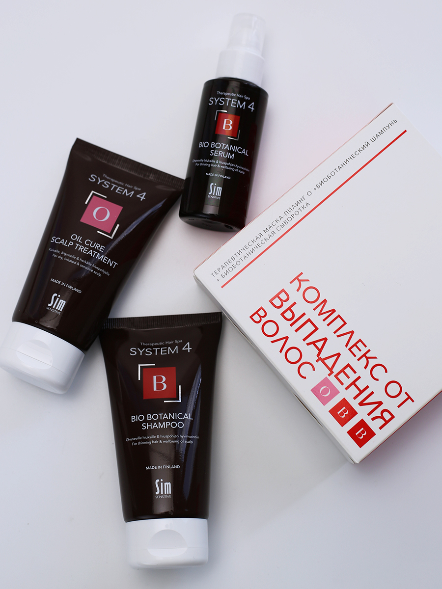 SIM SENSITIVE Комплекс от выпадения волос мини / System 4 50 мл + 2х75 мл, фото 2