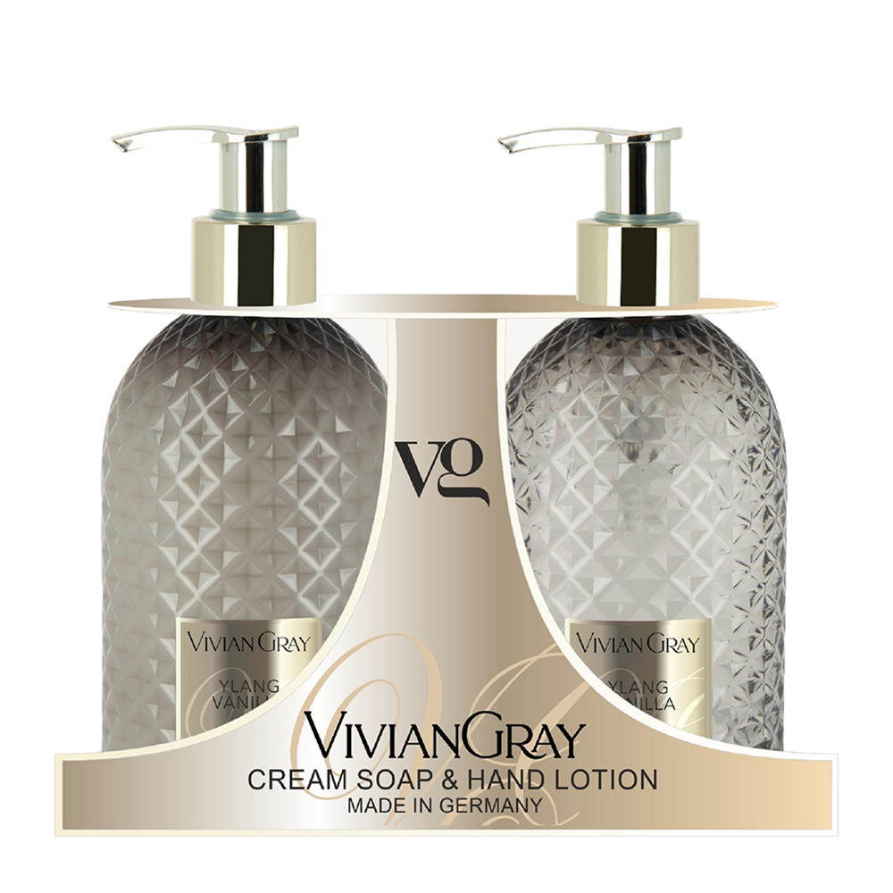 VIVIAN GRAY Набор для рук Иланг-иланг и ваниль (крем-мыло 300 мл + лосьон 300 мл) Vivian Gray Set Gemstone Ylang & Vanilla, фото 1