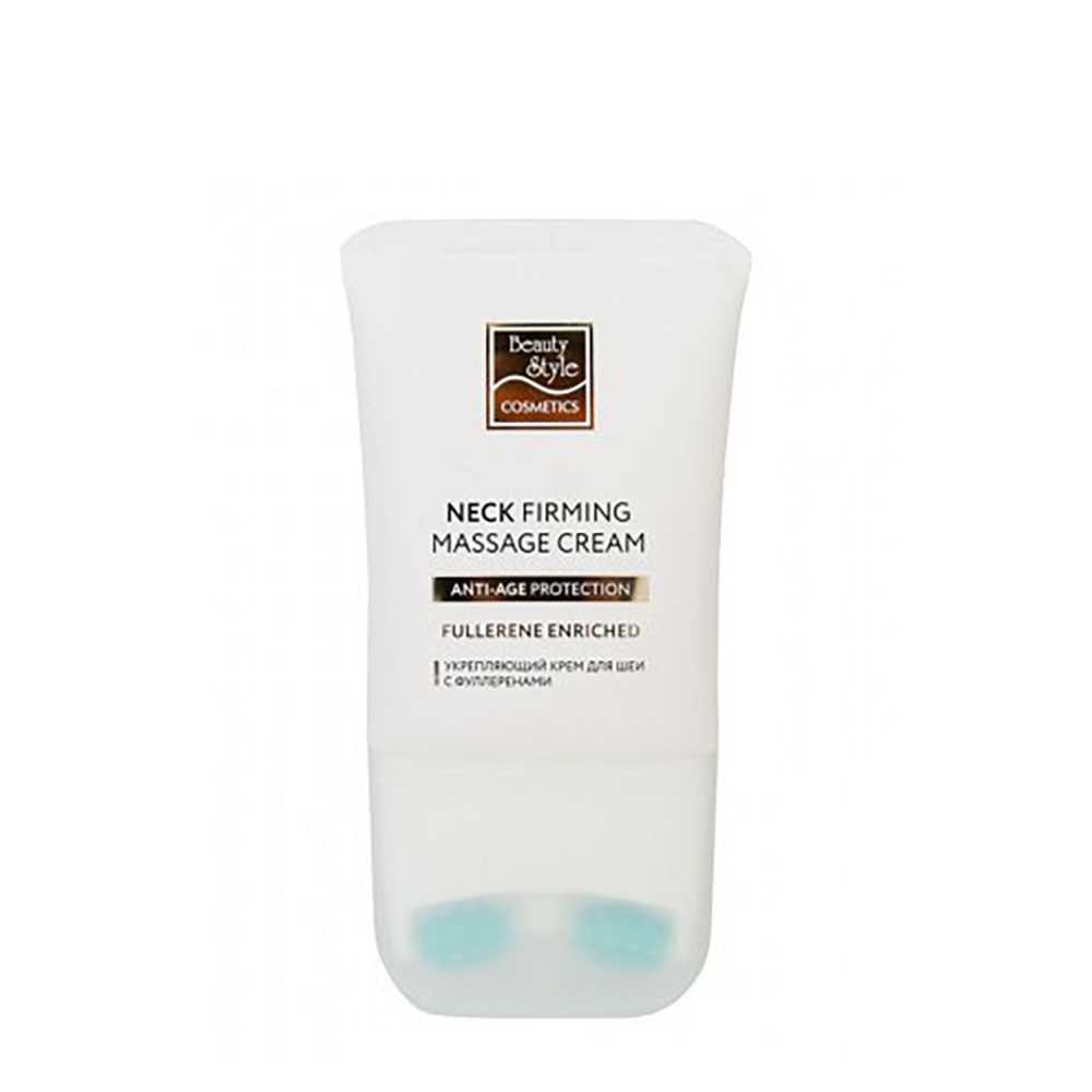 BEAUTY STYLE Крем для шеи с массажным аппликатором подтягивающий с фуллеренами / Beauty Style 120 мл, фото 1