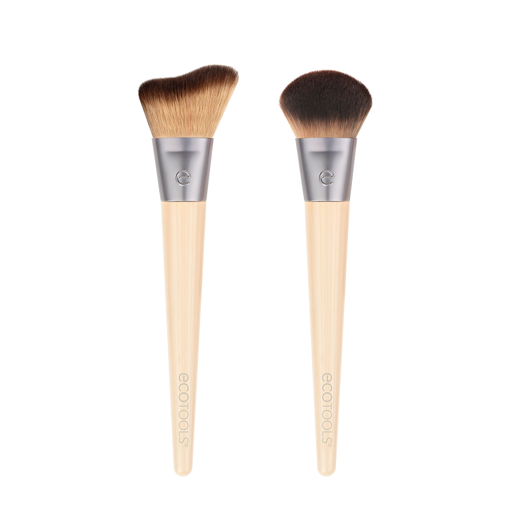 ECOTOOLS Набор кистей для макияжа / New Natural Blush + Highlight Duo, фото 1
