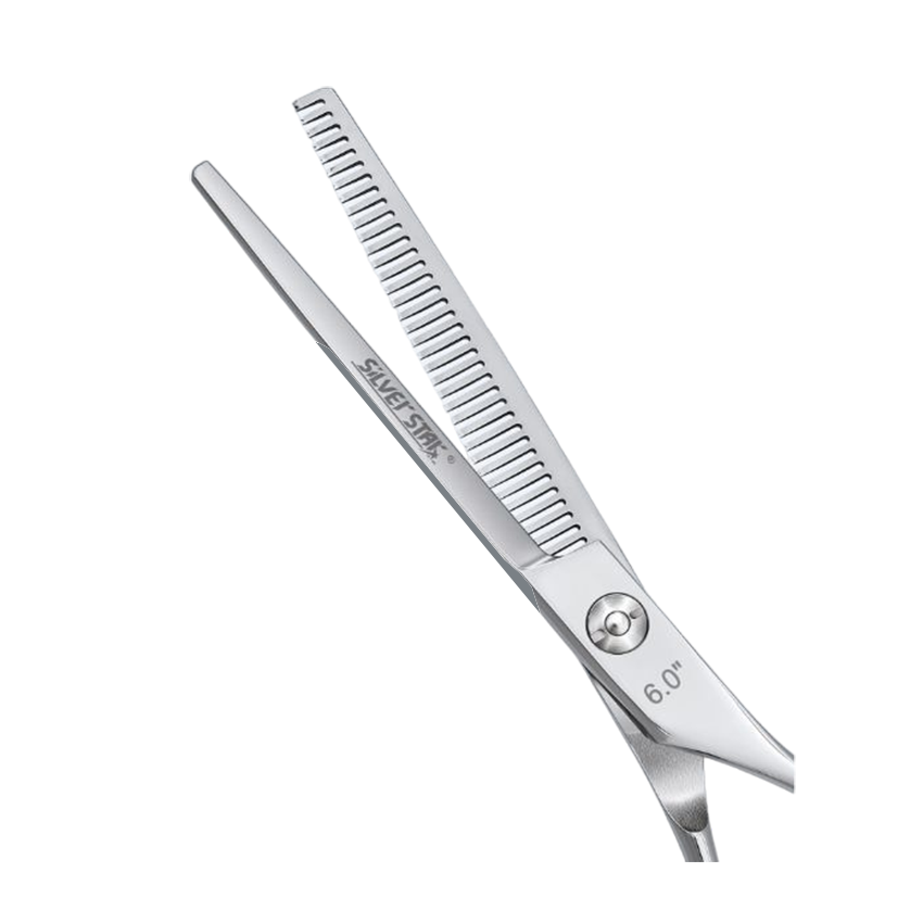 SILVER STAR Ножницы филировочные односторонние классические, съемный упор 6