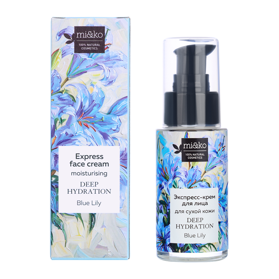MI&KO Крем-экспресс для лица для сухой кожи / Deep Hydration Blue Lily 30 мл, фото 2